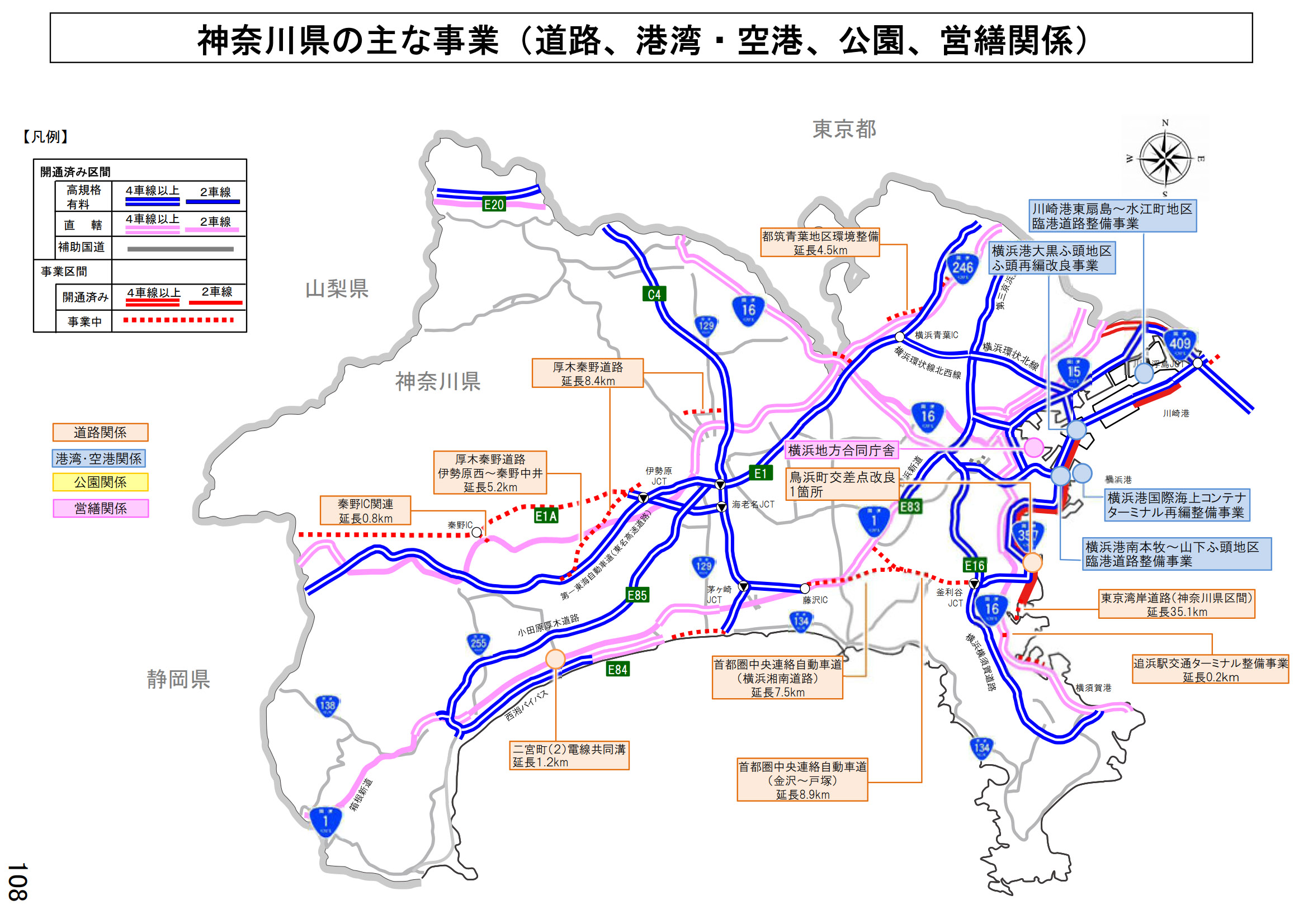 神奈川県の主な事業