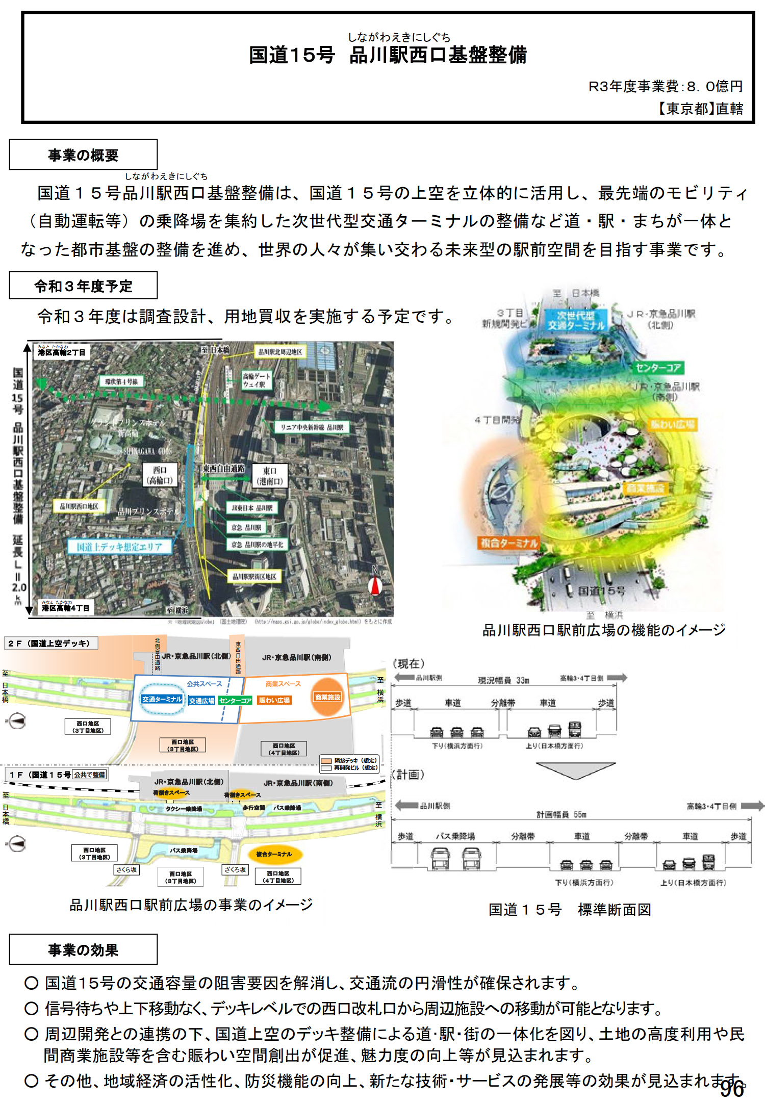 国道15号 品川駅西口基盤整備（東京都）