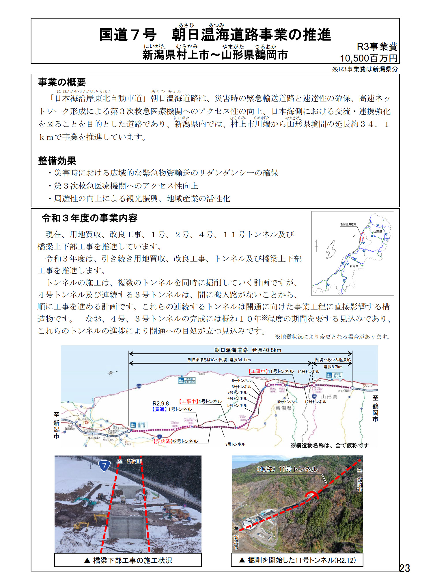 国道7号 朝日温海道路（新潟県村上市～山形県鶴岡市）