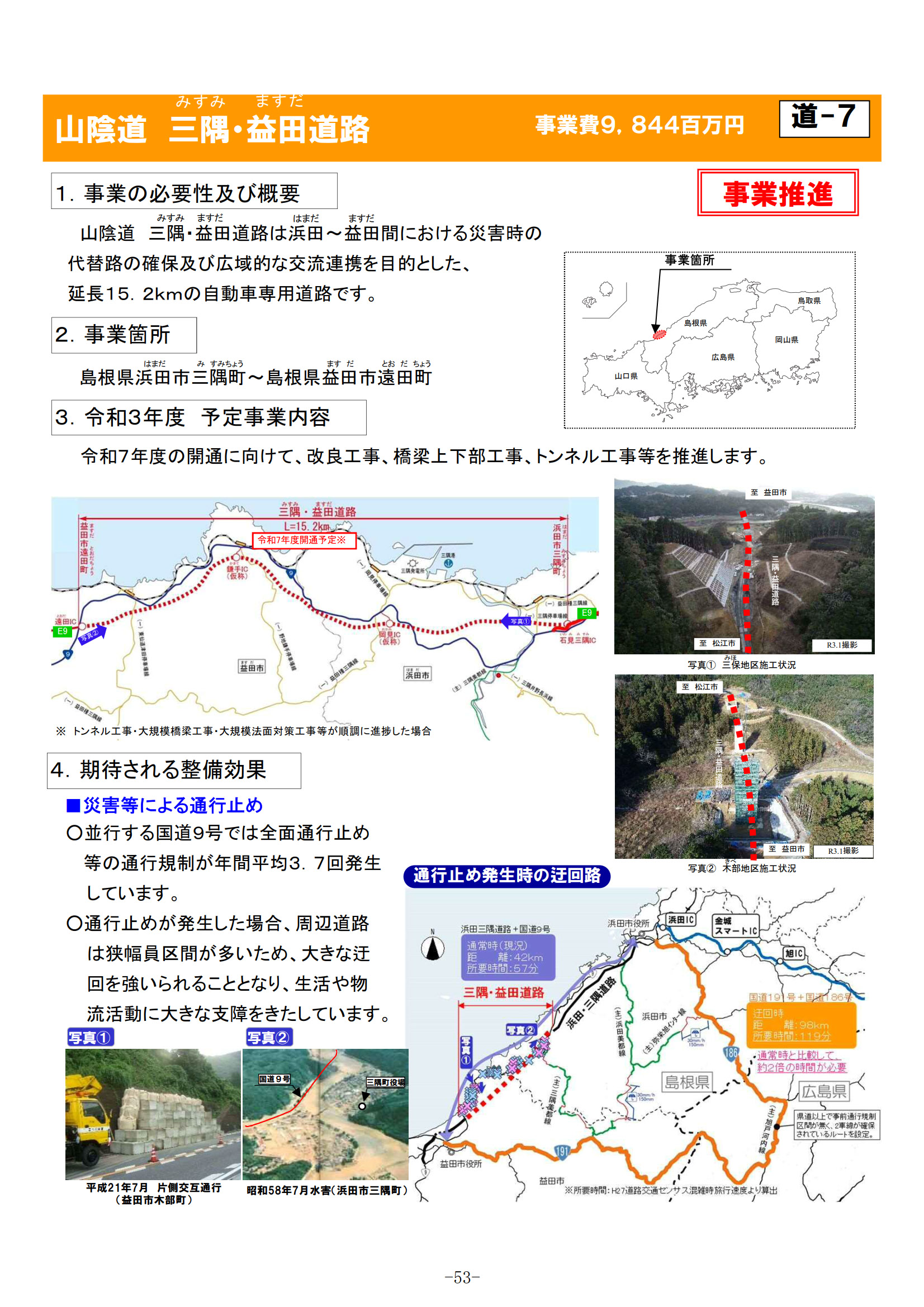 山陰道 三隅・益田道路（島根県）