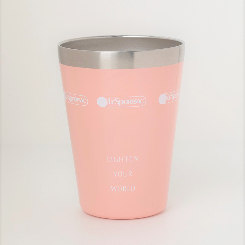 『LESPORTSAC COLLECTION BOOK CUP COFFEE TUMBLERPINK』