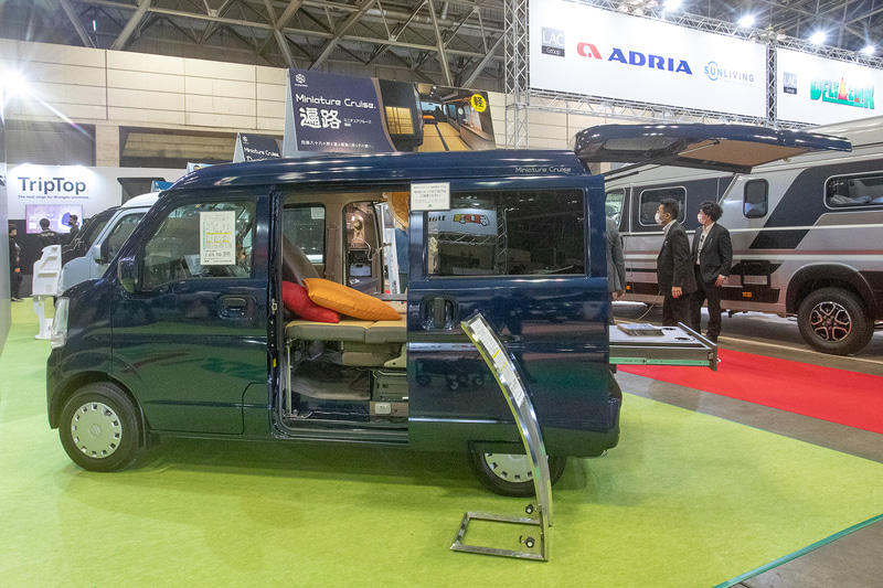 岡モータースが出展していた「ミニチュアクルーズ 遍路」