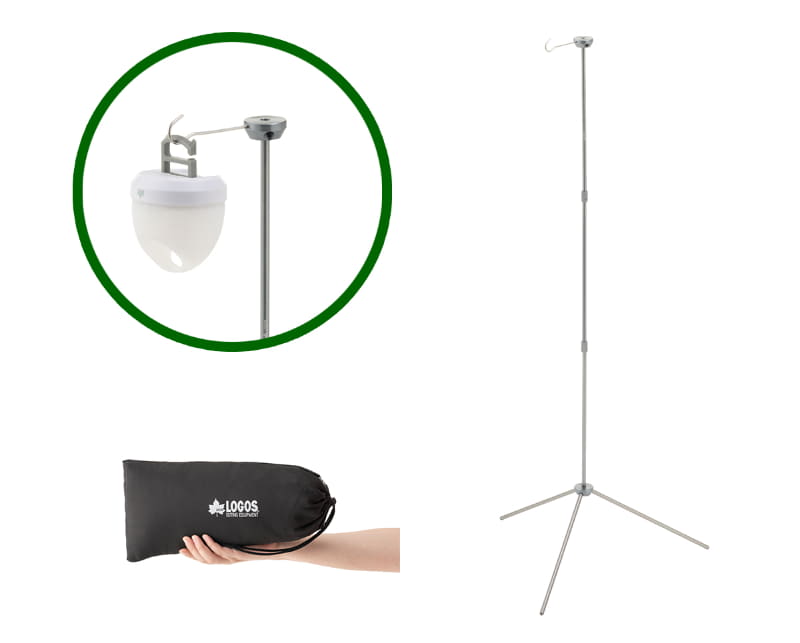 持ち運びに便利な収納袋付き