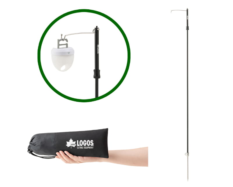 収納時は約26cmとコンパクト。収納袋付きで持ち運びに便利