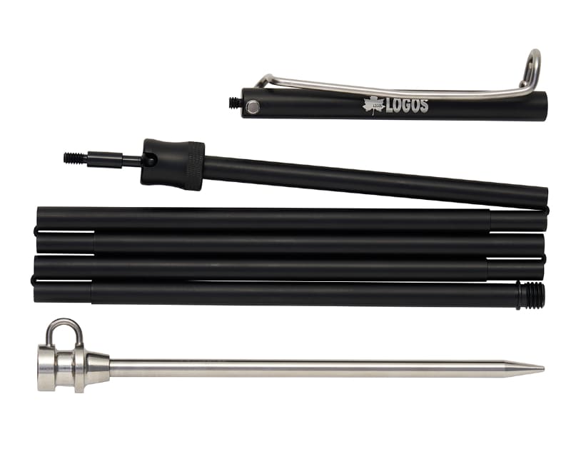 ポール内部にはショックコードが通っているため簡単に組立てられる