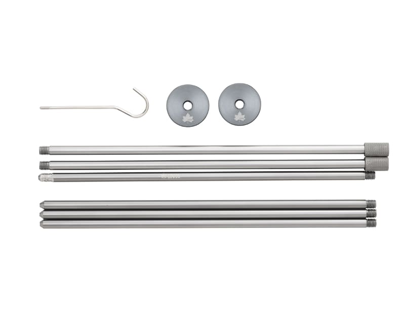 パーツが分解できる、ネジ式の簡単組立て構造。収納時は約31cmとコンパクト