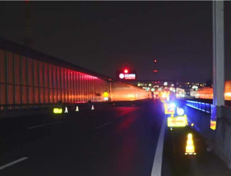 間車線規制イメージ