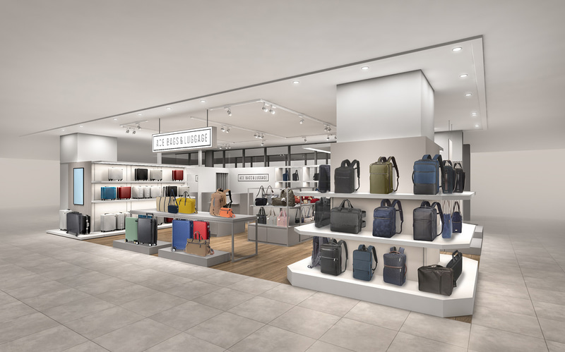 エースは「ACE BAGS＆LUGGAGE アミュプラザくまもと店」をオープンする