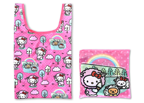 ご当地キティ」のミニエコバッグ第5弾。草津湯もみ、高崎弁当だるま