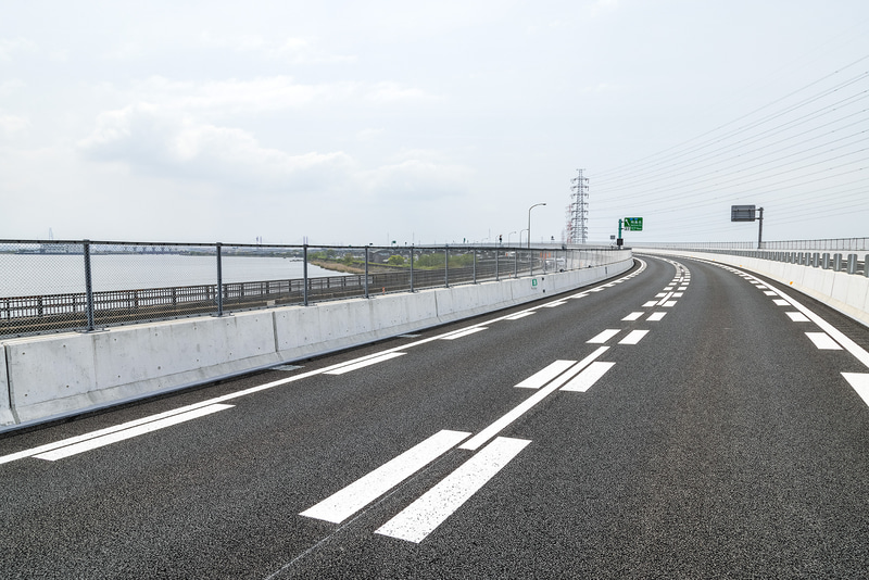 尾張日光川橋上から飛島JCT方面