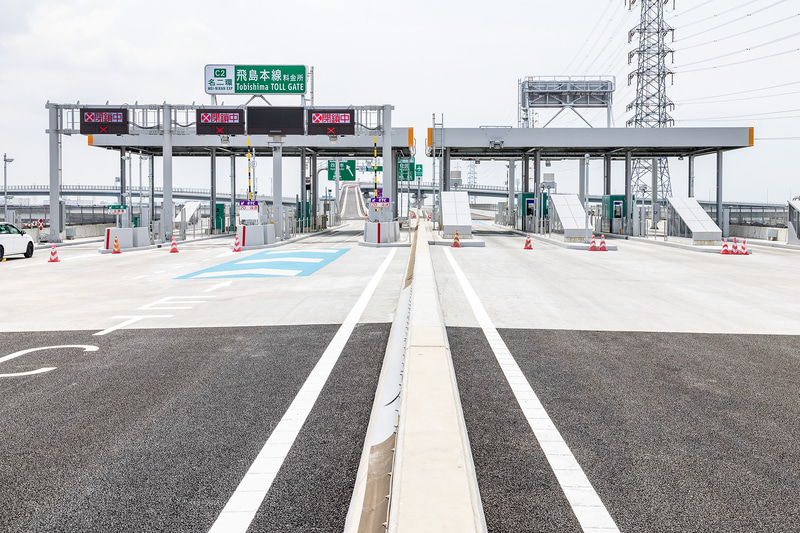 名二環側から見た飛島本線料金所