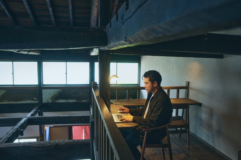 ワーケーションに対応した2階の空間