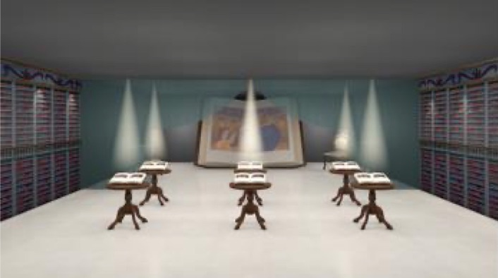 ARなどを用いた体験展示を行なう