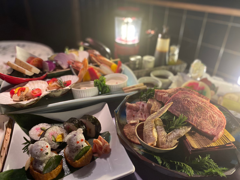 黒毛和牛サーロインのBBQ