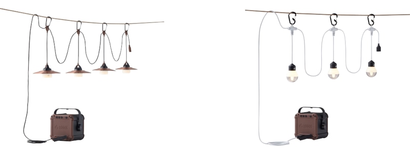 パワーストックランタンや市販のモバイルバッテリーにUSB接続して点灯させる