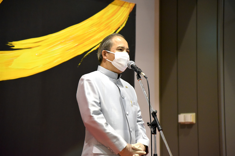 駐日タイ王国特命全権大使のシントン・ラーピセートパン氏があいさつ