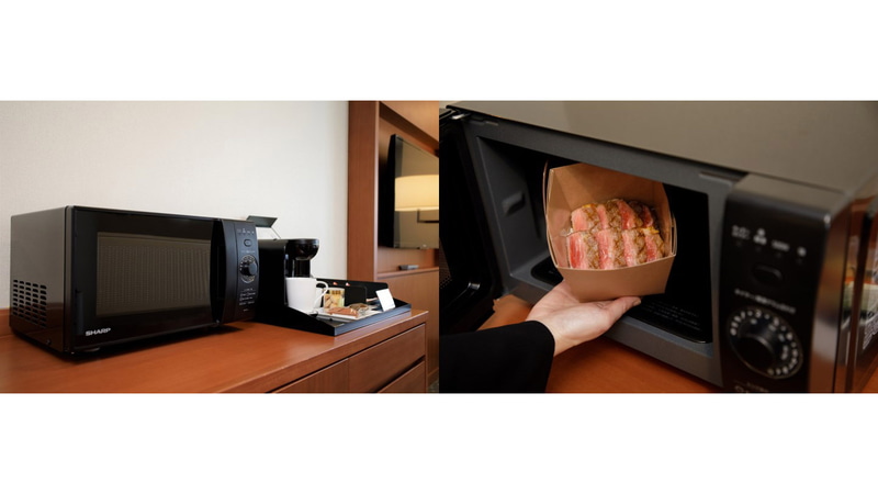 電子レンジやコーヒーマシンを用意