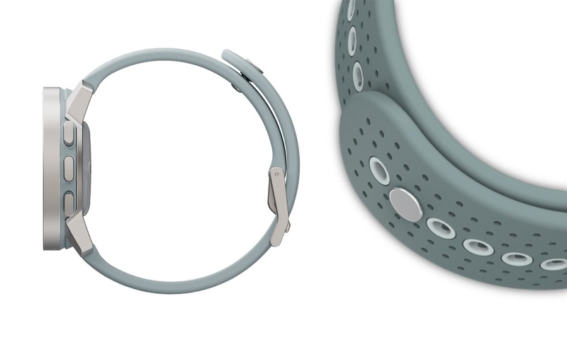 金属製の固定ピンを採用したストラップ