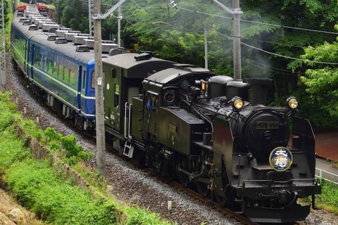 東武鉄道、SL大樹の14系客車1両を国鉄旧塗装「ぶどう色2号」に 6月19日