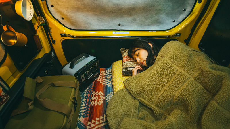 しっかり遮光すれば、朝まで安心して眠れる