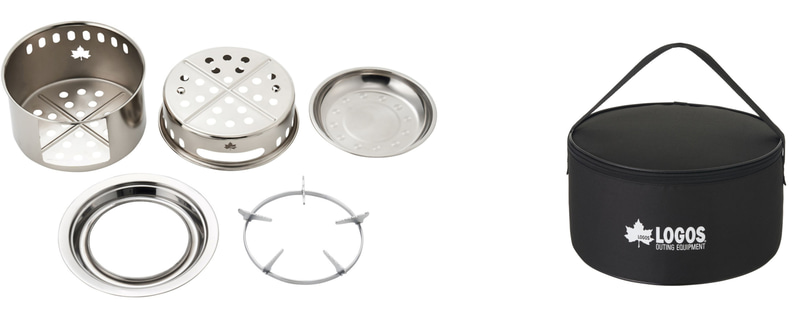 スタック収納でコンパクトにまとまり、収納バックも付く