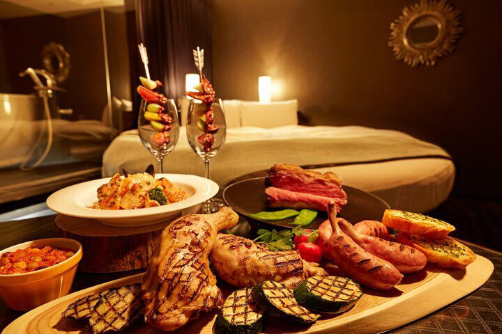 星空の下で楽しめるワイルドプレート