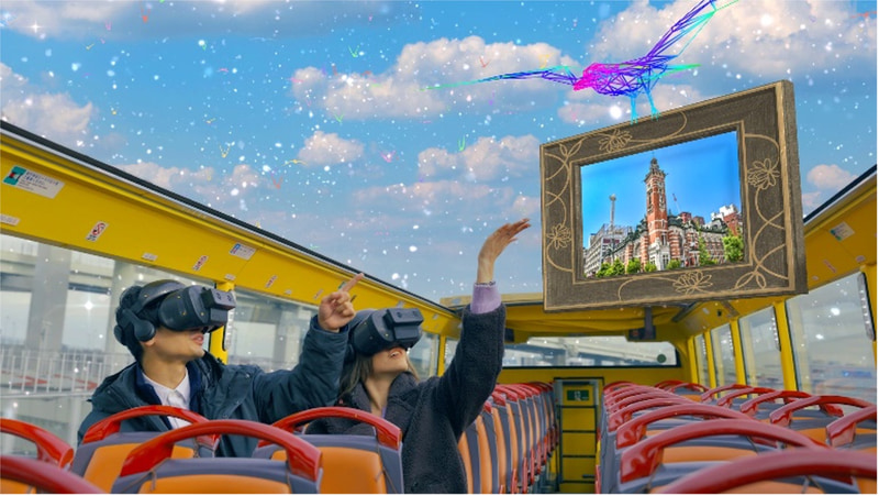 京急は「オープントップバスXR観光バスツアー＠横浜」を運行する