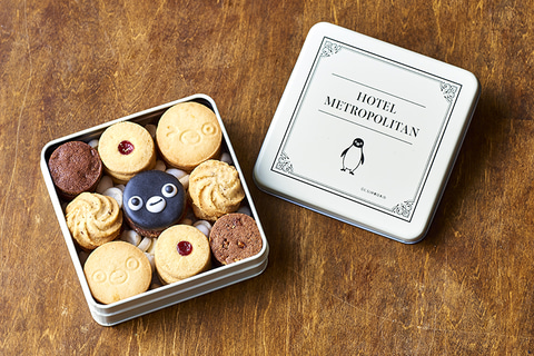 Suicaペンギンのクッキー缶発売。メトロポリタンホテルズ、「JRE MALL