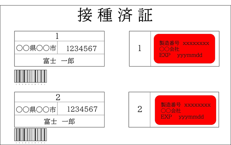 接種証明書イメージ