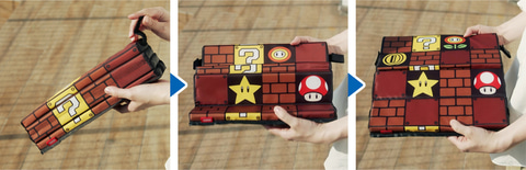 ハテナブロックのクーラーバッグにスツール。任天堂、スーパーマリオの