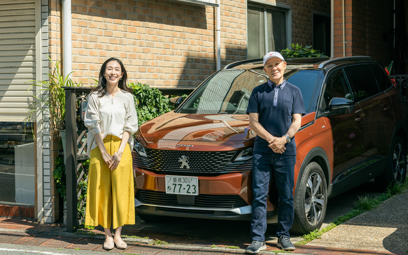 プジョー 5008で琵琶湖へ向かう親子旅