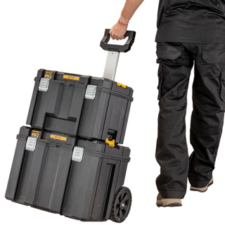 伸縮可能なハンドルとホイールが一体になった、36Lの大容量ボックス