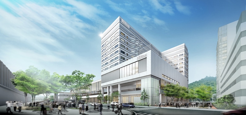 長崎駅直結の「ヒルトン長崎」を11月1日に開業する