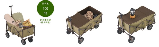 キャリーとテーブルの2WAYで使える