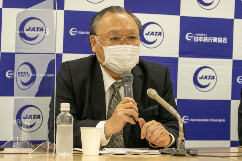 副会長の菊間潤吾氏（株式会社ワールド航空サービス 代表取締役会長）