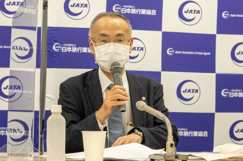 副会長の小谷野悦光氏（株式会社日本旅行 代表取締役社長）