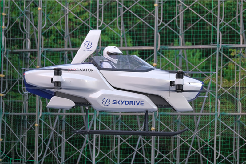 空飛ぶクルマ・有人試験機「SD-03」フルスケール展示機