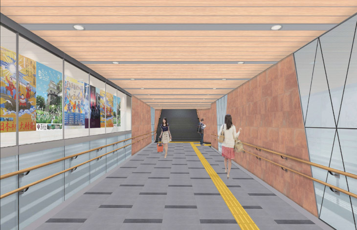 東西自由通路「大村みらい通り」イメージ図