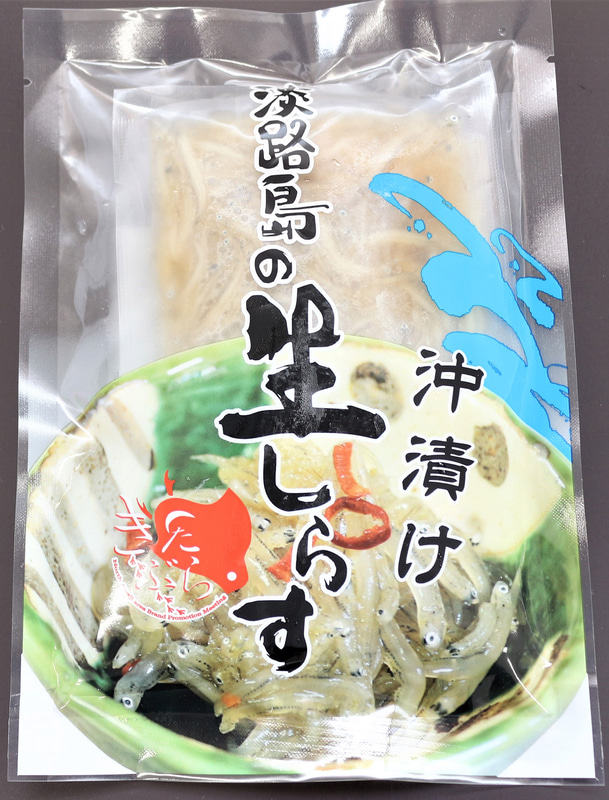 「淡路島の生しらす沖漬け」パッケージ