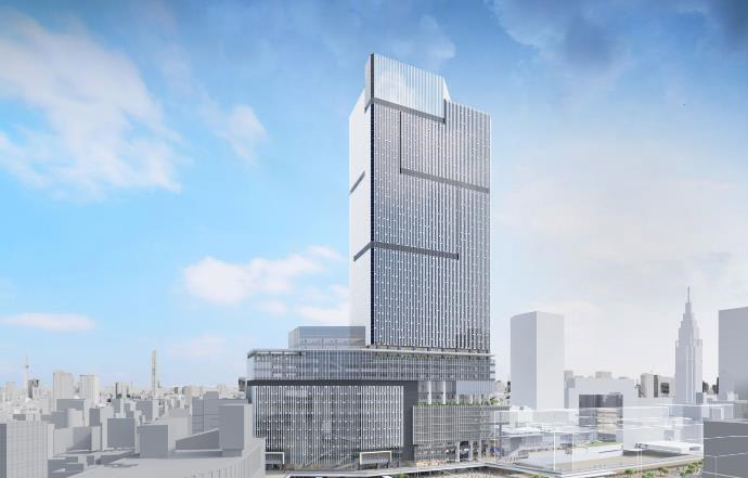 小田急と東京メトロが新宿駅西口に計画する地上48階の複合ビル