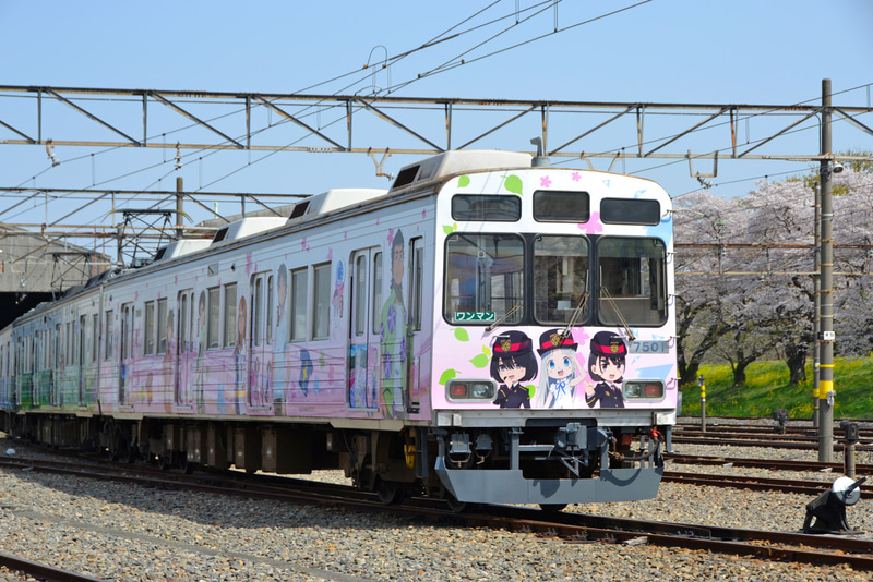 秩父鉄道は「あの花」10周年を記念したSLとフルラッピングトレインを運行する
