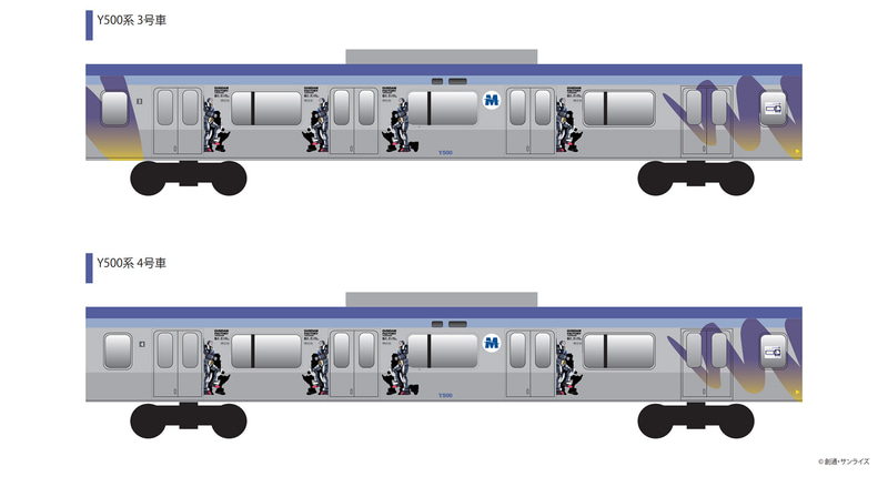 「GUNDAM FACTORY YOKOHAMA（ガンダムファクトリーヨコハマ）」ラッピングトレイン