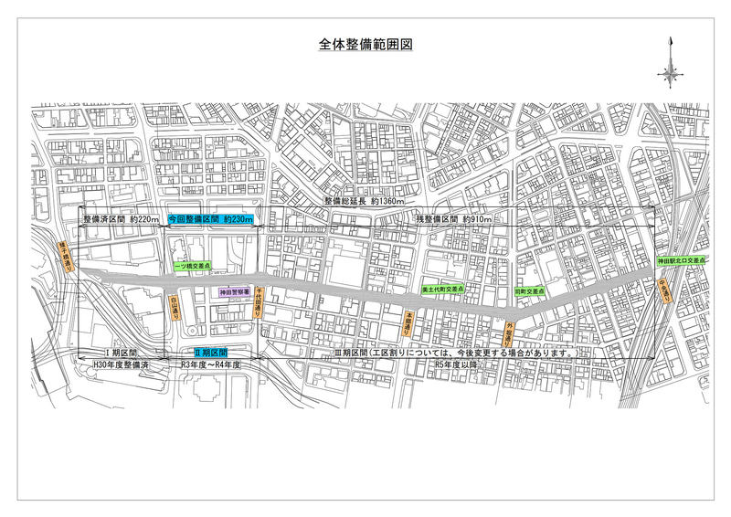 神田警察通りの整備範囲