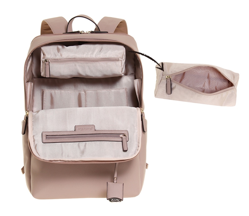 スナップで着脱できるポーチ