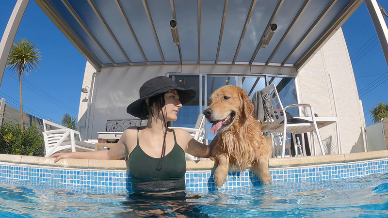 愛犬と泊まれる「FINE GLAMPING Doggies Pool Villa」