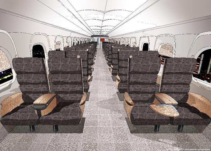 3号車に設けられるデッキのイメージ