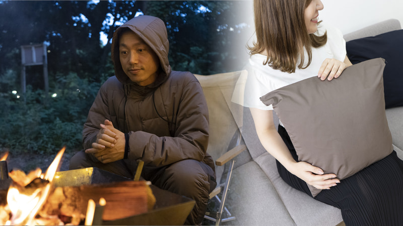 寝袋やインテリアとしても利用可能