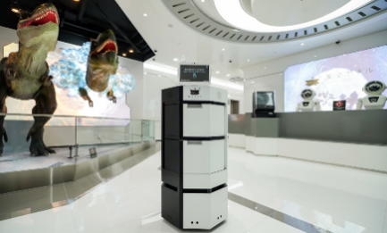 客室にアメニティを届けるデリバリーロボット