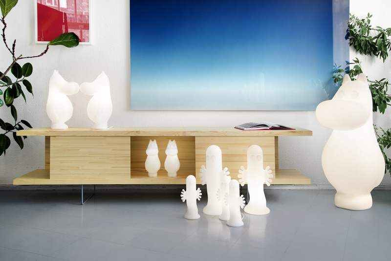 「ムーミンライト」「ニョロニョロライト」