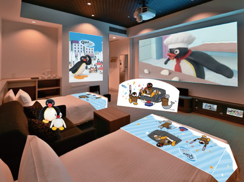 EJアニメホテル、「ピングー」コラボルーム。持ち帰れるグッズやフル
